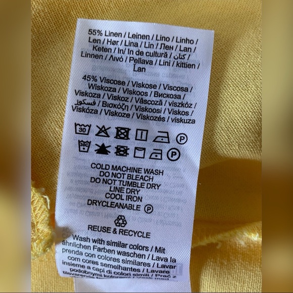 Gorgeous banana cream colour loose linen jacket/blazer - Picture 3 of 5